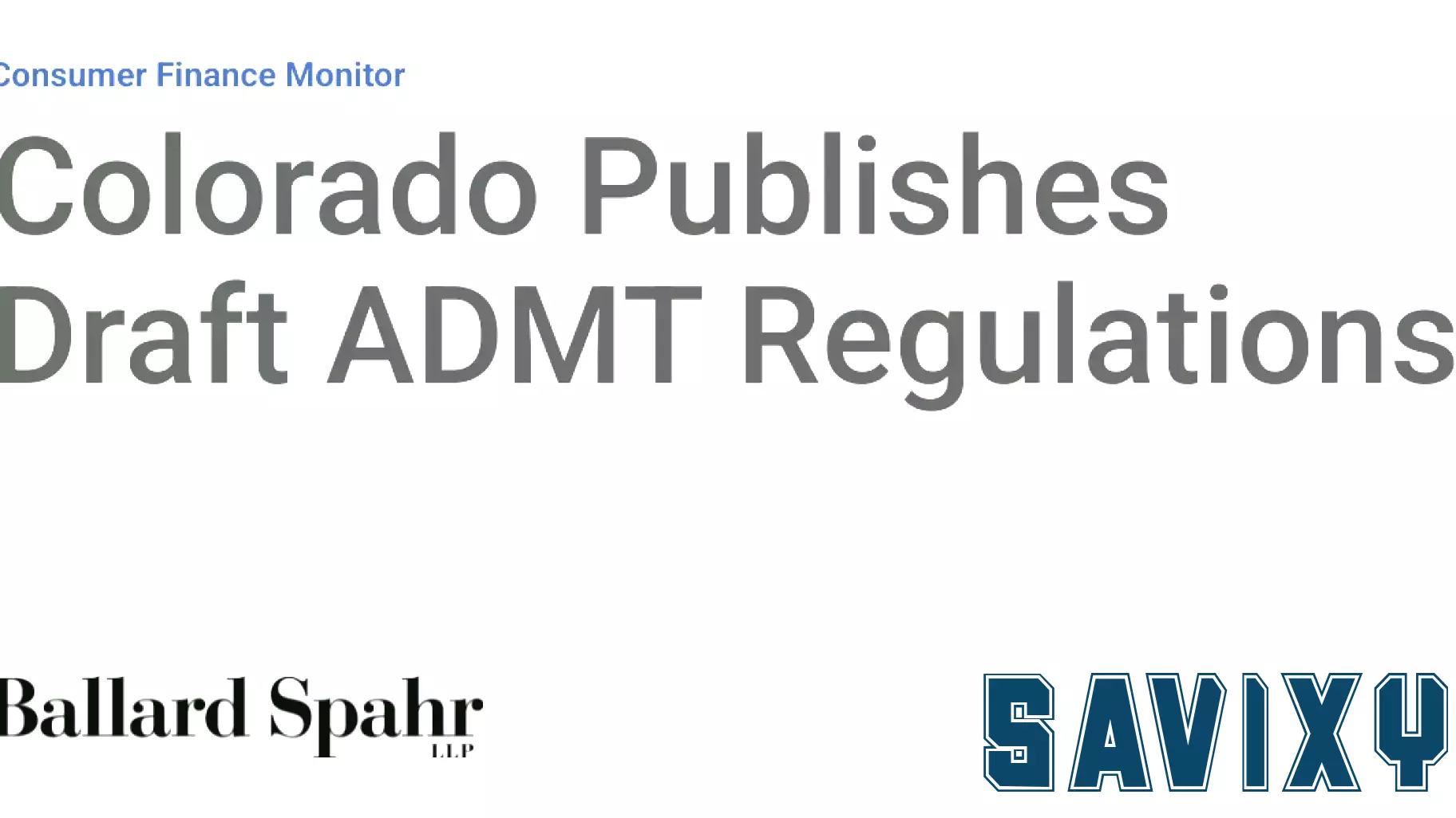 Colorado Publishes Draft ADMT Regulations
