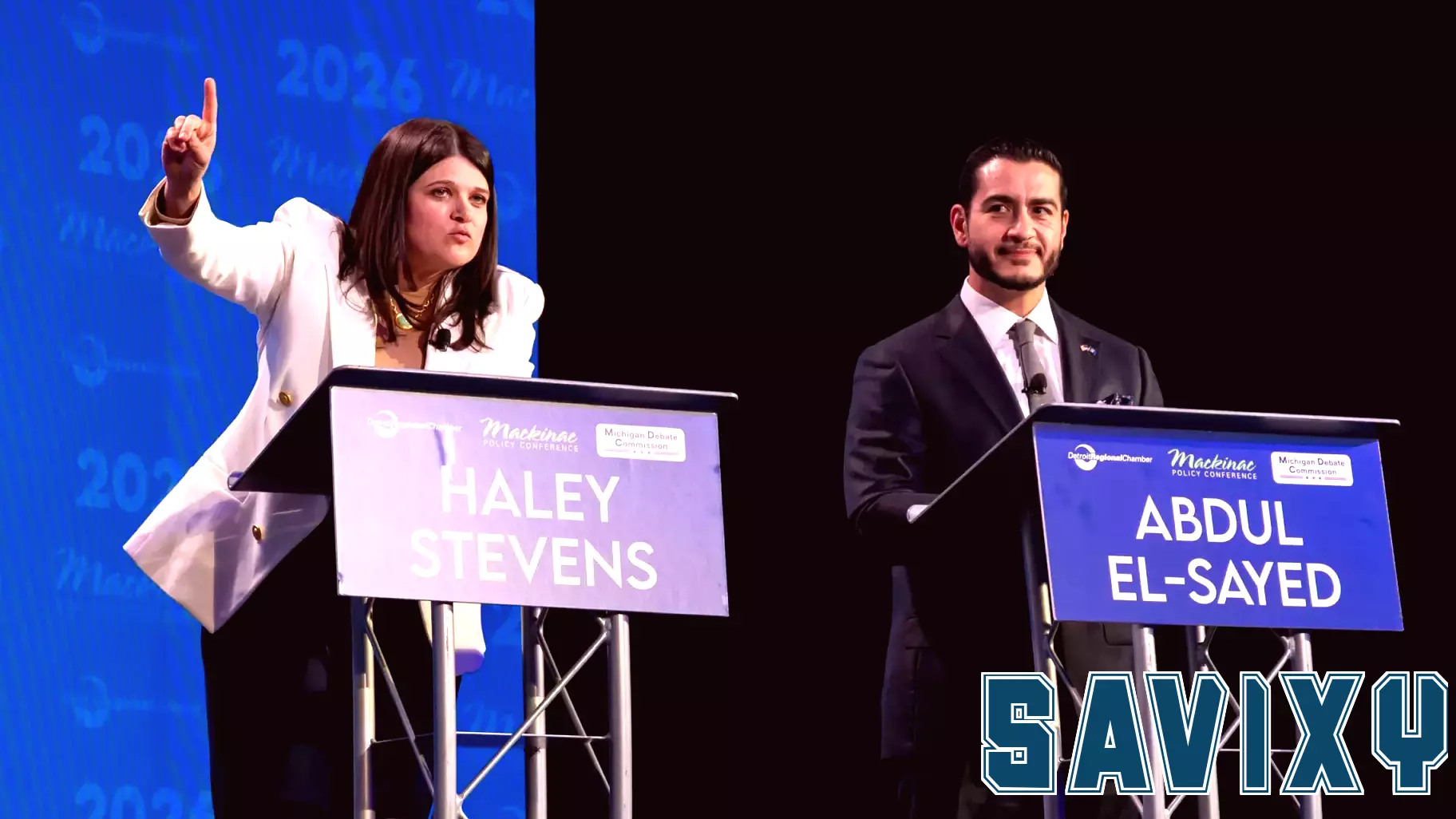 El-Sayed and Stevens trade jabs over campaign finance, DTE in primary debate